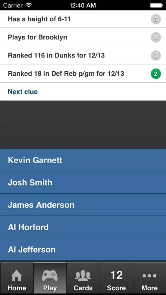 Hoops Who 13-14 Pro Basketball Trivia Screenshots