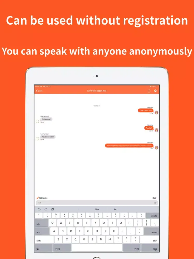 صور mimicha- Let's talk anonymous! iPad 