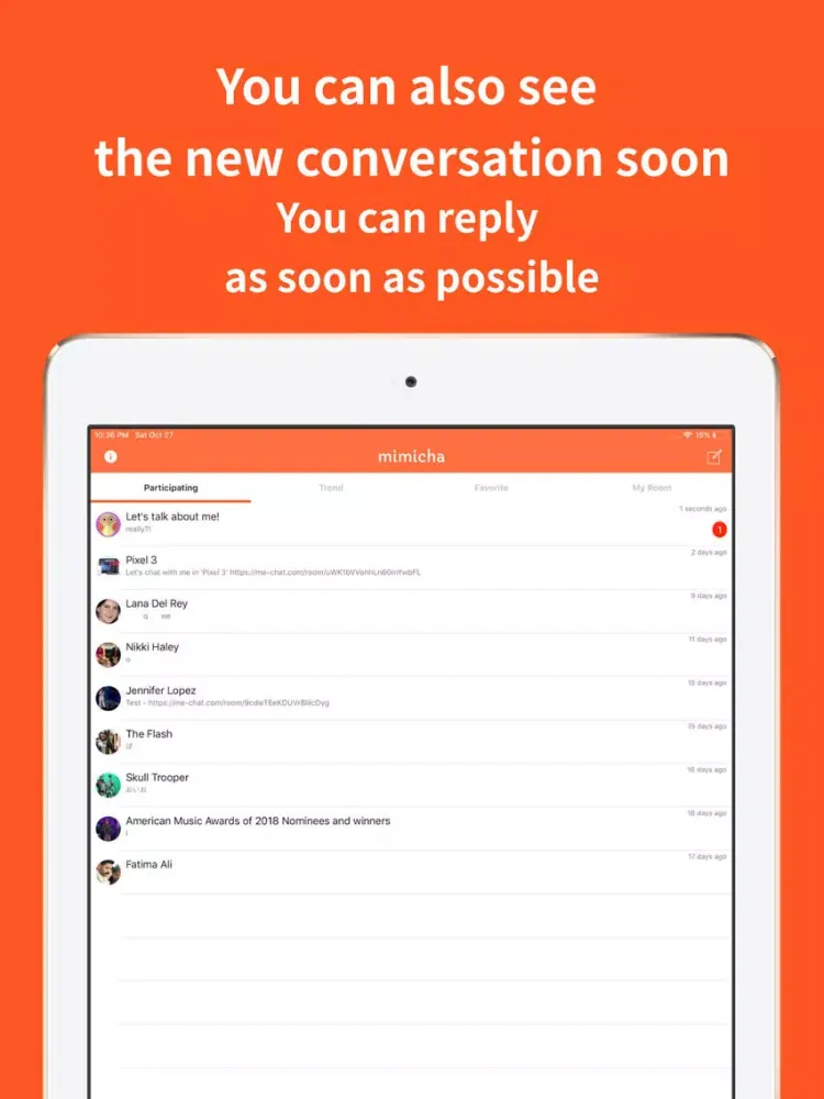 صور mimicha- Let's talk anonymous! iPad 