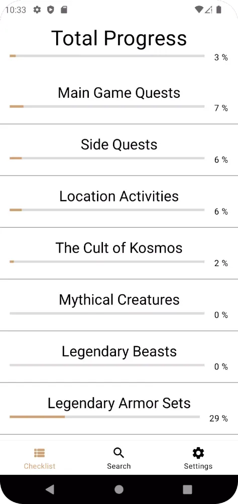 Captures d'écran de Guide, Checklist - AC Odyssey