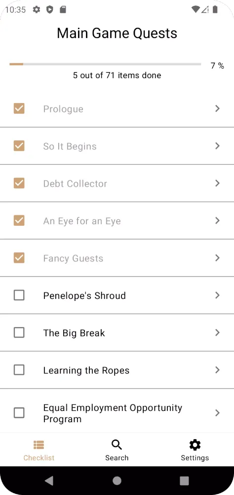 Captures d'écran de Guide, Checklist - AC Odyssey