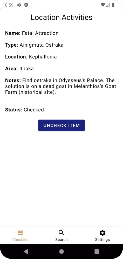Captures d'écran de Guide, Checklist - AC Odyssey