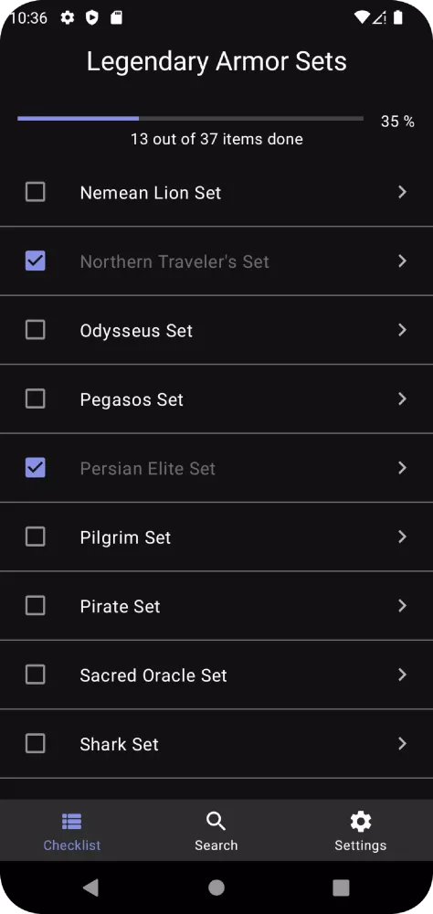 Captures d'écran de Guide, Checklist - AC Odyssey