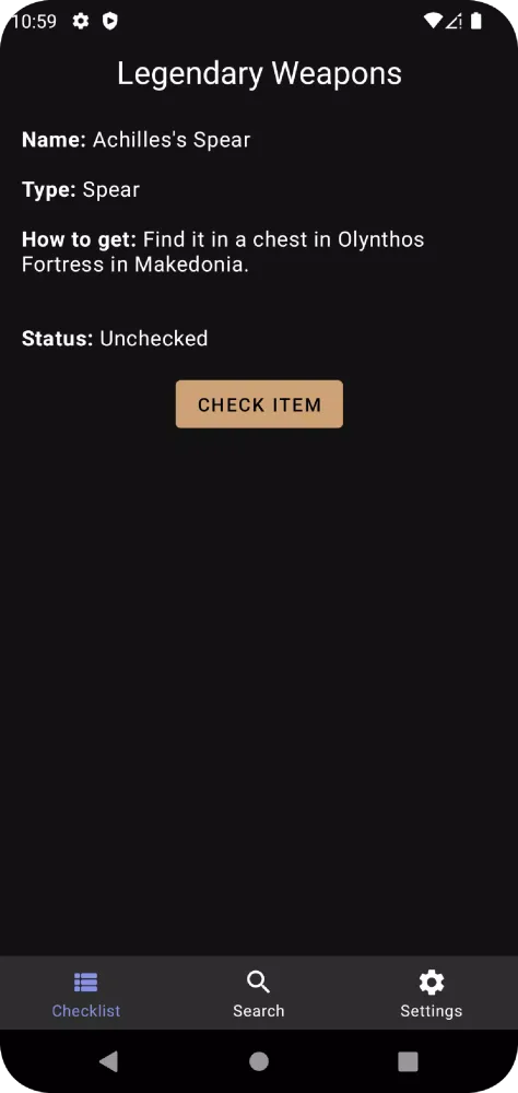 Captures d'écran de Guide, Checklist - AC Odyssey