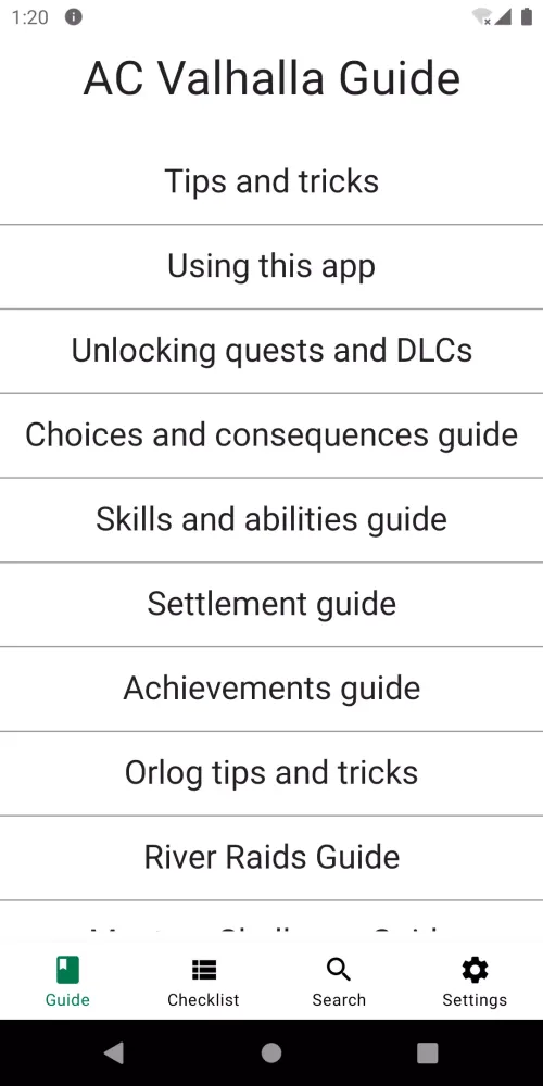 Guide, Checklist - AC Valhalla Screenshots
