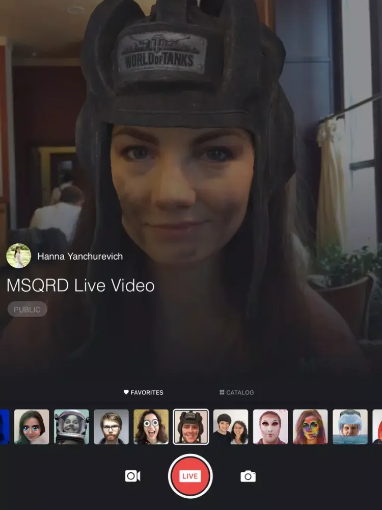 MSQRD — Live Filters & Face Swap for Video Selfies iPad  スクリーンショット