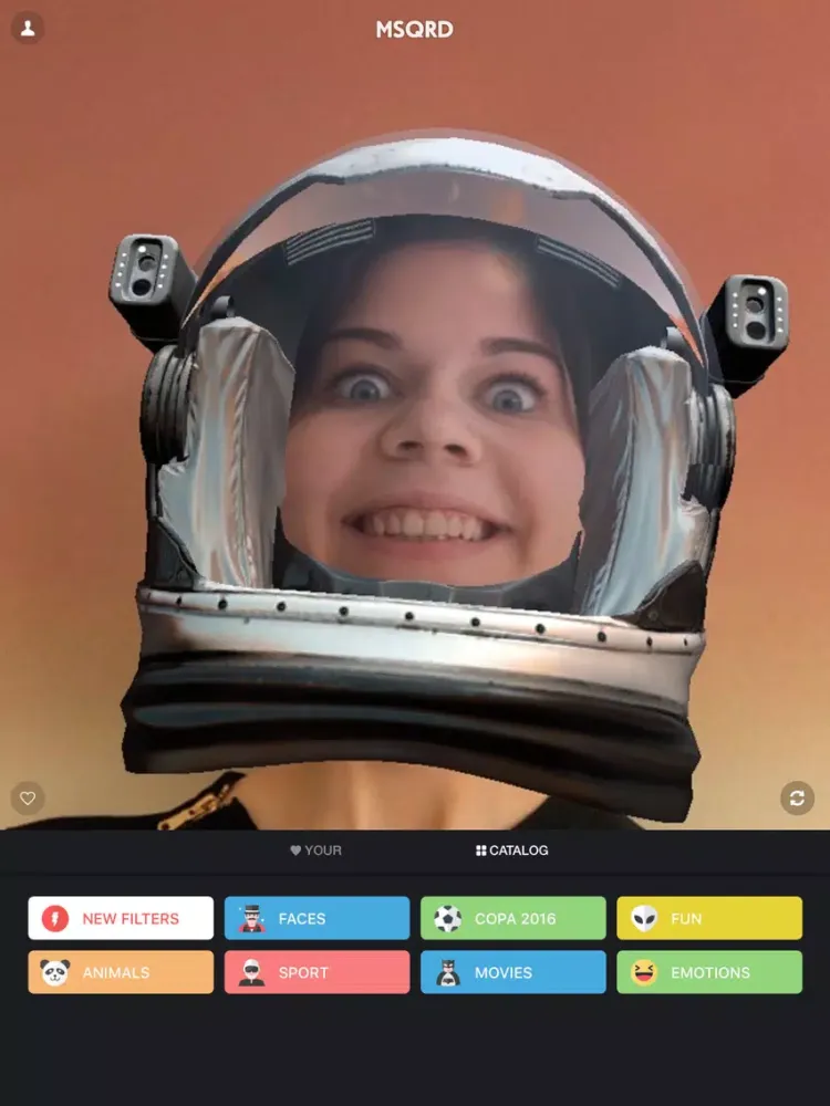 MSQRD — Live Filters & Face Swap for Video Selfies iPad  スクリーンショット