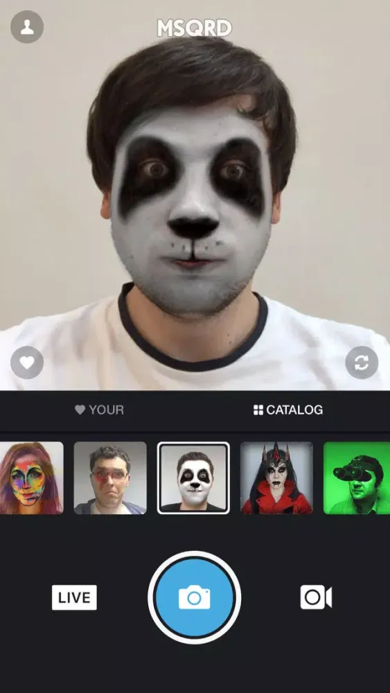 MSQRD — Live Filters & Face Swap for Video Selfies スクリーンショット