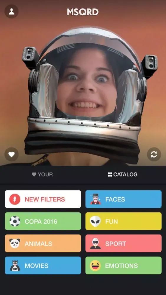 MSQRD — Live Filters & Face Swap for Video Selfies スクリーンショット