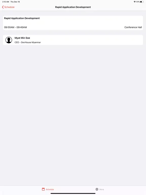 DevCon 2019 - Yangon iPad  Ekran Görüntüleri