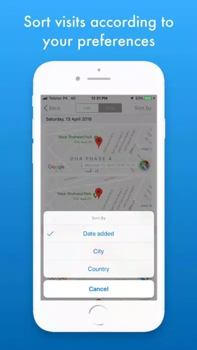 MZVisits - Travelling tracker Screenshots
