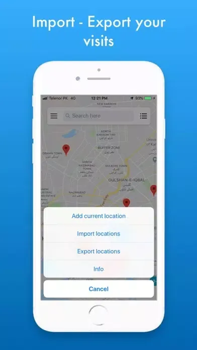 MZVisits - Travelling tracker Screenshots