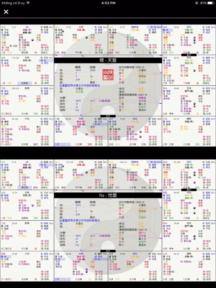 صور 中州派紫微斗數 iPad 