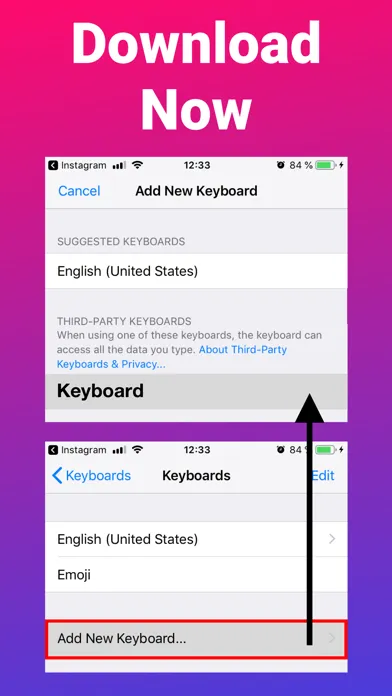 Tangkapan skrin Keyboard for Stories
