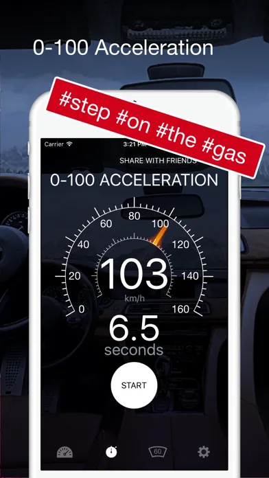 Tangkapan skrin Speedometer GPS: HUD, Car Speed Tracker, Mph Meter