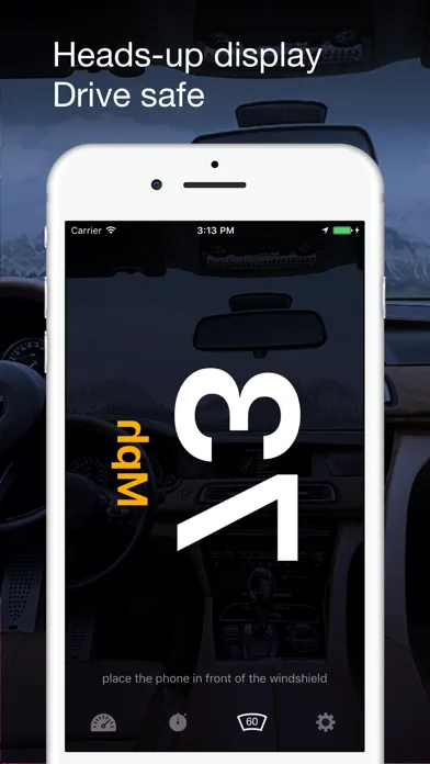 Tangkapan skrin Speedometer GPS: HUD, Car Speed Tracker, Mph Meter