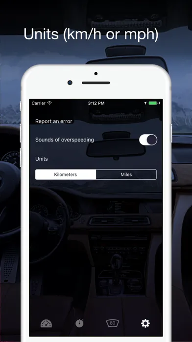 Tangkapan skrin Speedometer GPS: HUD, Car Speed Tracker, Mph Meter