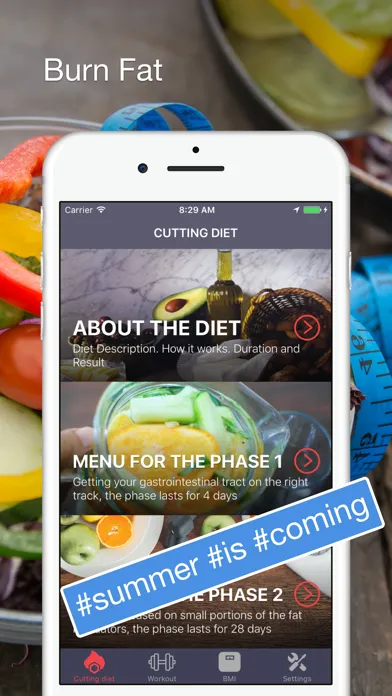 Fat Burning Cutting Diet & Workout For Lose Weight Screenshots