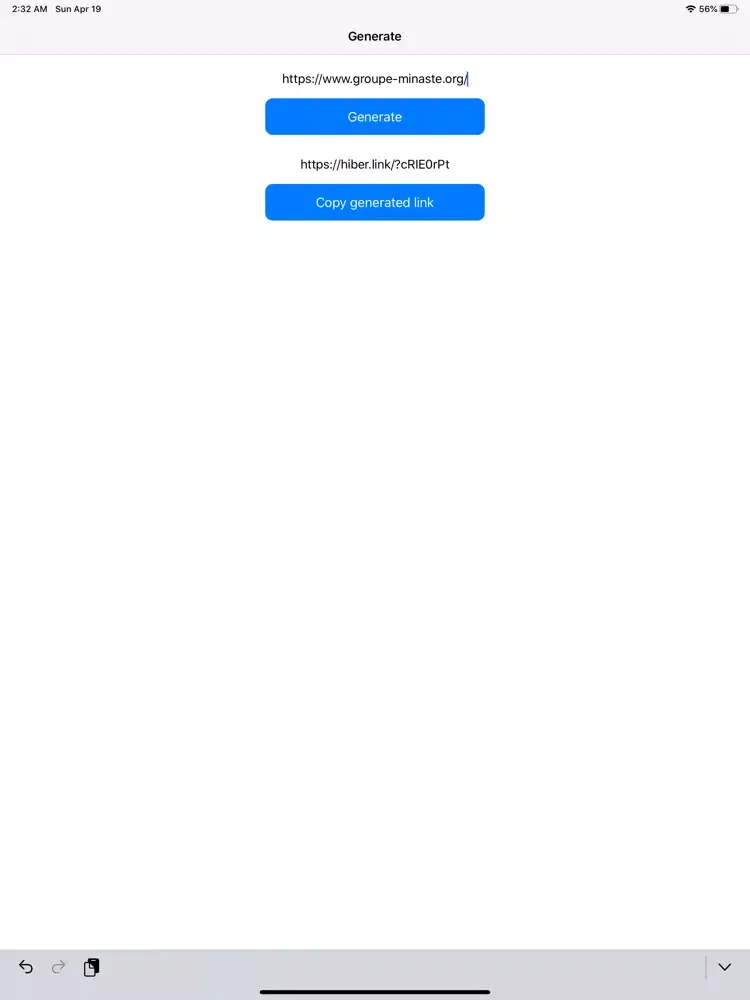 HiberLink iPad 应用截图