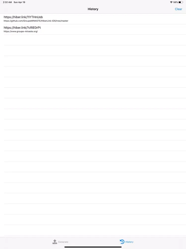 HiberLink iPad 应用截图