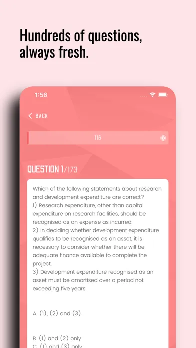 CIMA F2 Quiz Screenshots