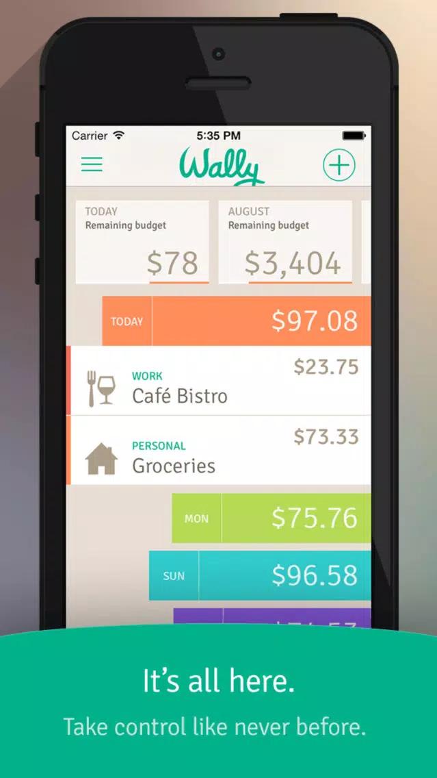 Capturas de pantalla de Wally Lite - Personal Finance