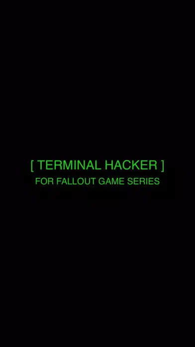Terminal Hacker for Fallout game series 스크린샷
