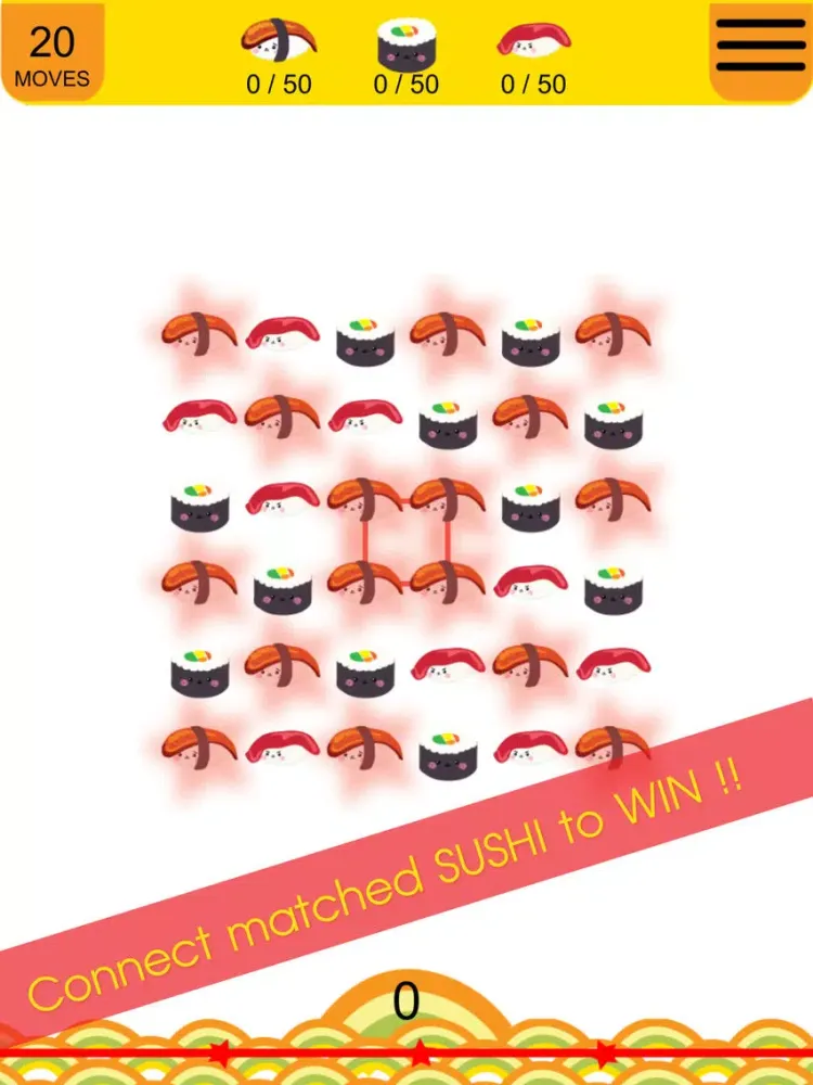 Скриншоты AA Yummy Sushi Blast Free - Swipe and Match the Sushi to win the puzzle games iPad 