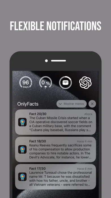 Capturas de pantalla de Only Facts - 100k+ Fun Facts
