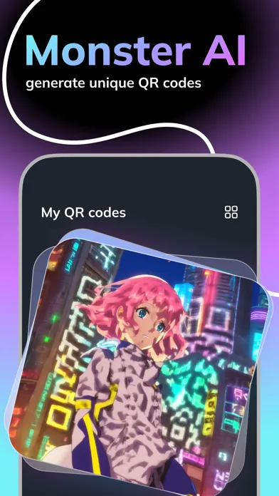 Capturas de pantalla de Monster AI: QR Code Generator