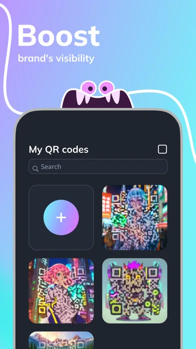 Capturas de pantalla de Monster AI: QR Code Generator