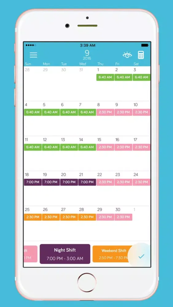 PayDay, Elegant Shift Calendar Screenshots