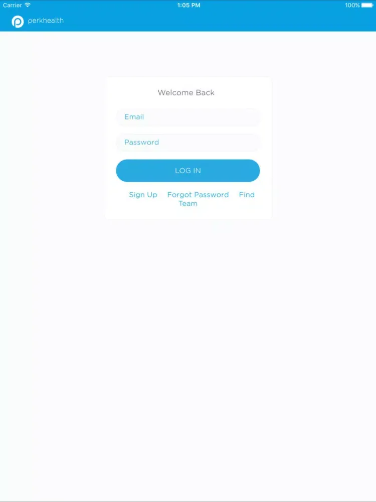 Perk Health iPad  سکرین شاٹس