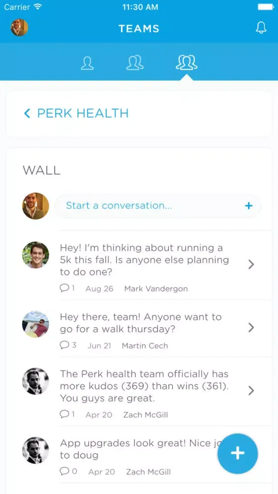 Perk Health سکرین شاٹس