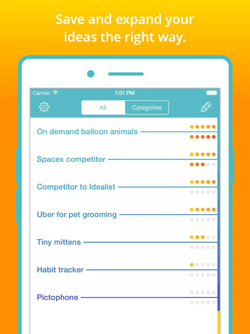 Ảnh chụp màn hình của Idealist — Turn your idea into a business iPad 