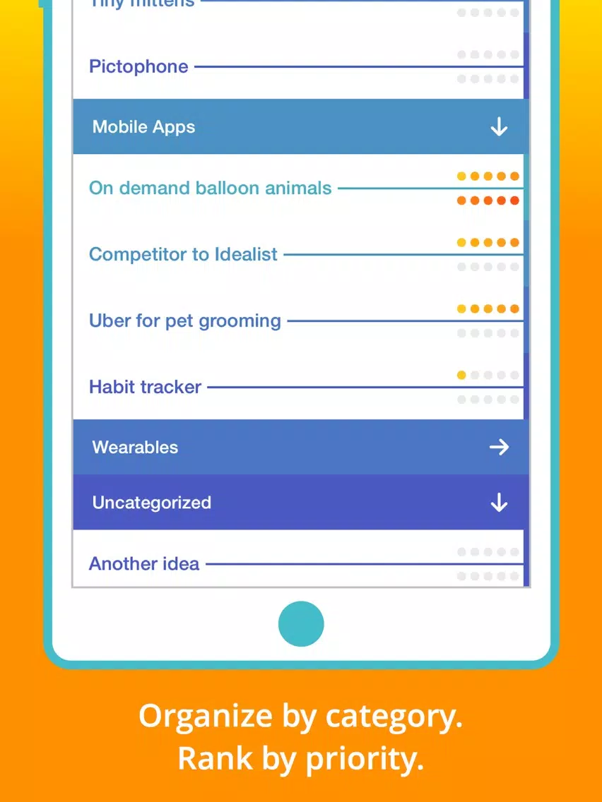 Ảnh chụp màn hình của Idealist — Turn your idea into a business iPad 
