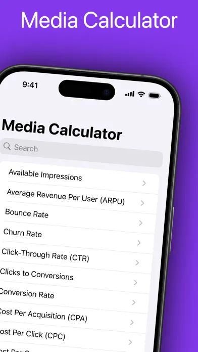 Marketing & Media Calculator应用截图