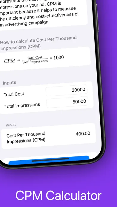 Marketing & Media Calculator应用截图