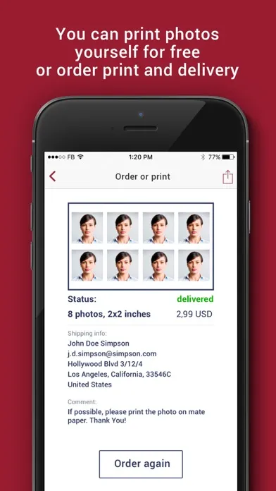 Tangkapan layar Photo Express - print id or passport photos