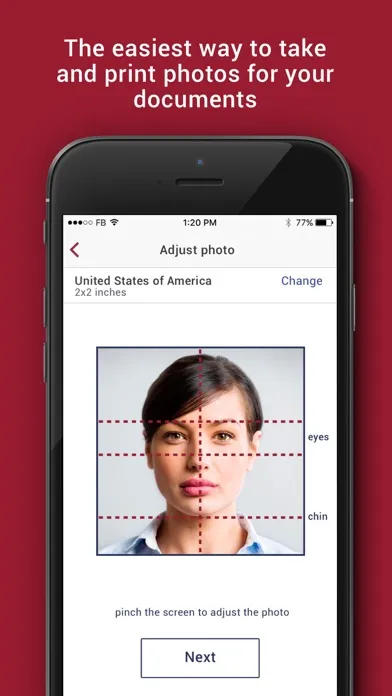 Tangkapan layar Photo Express - print id or passport photos