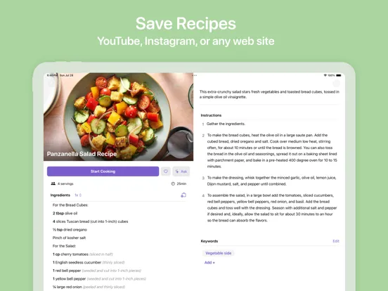 Screenshot di Plum: Unlimited Recipe Manager iPad 