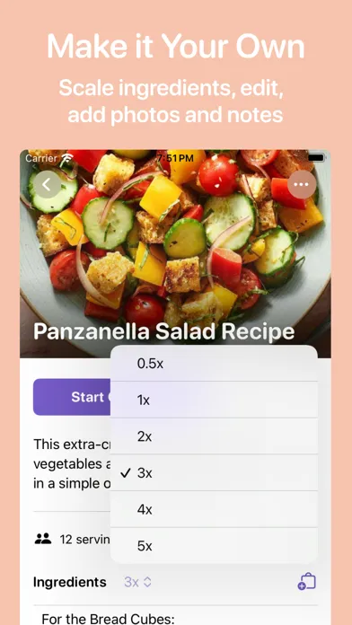 Screenshot di Plum: Unlimited Recipe Manager