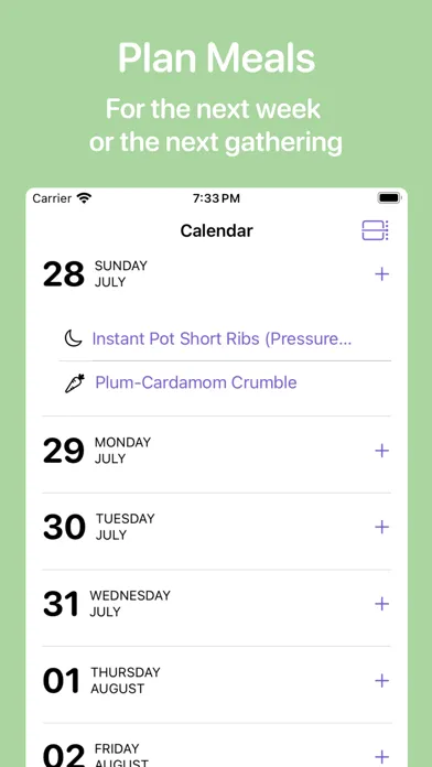 Screenshot di Plum: Unlimited Recipe Manager