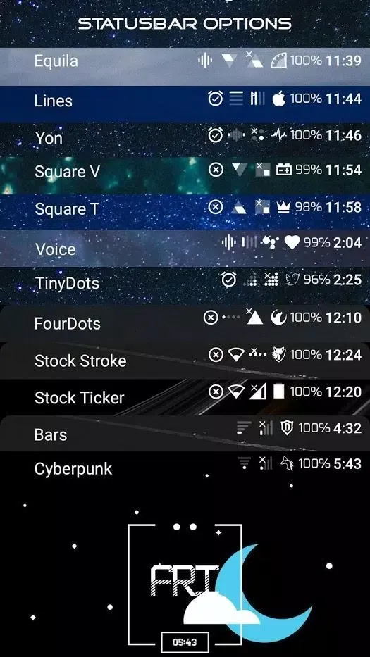 StatusBar Icon Mod سکرین شاٹس
