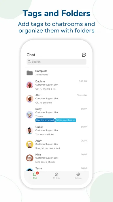 Tangkapan skrin PinChat Client
