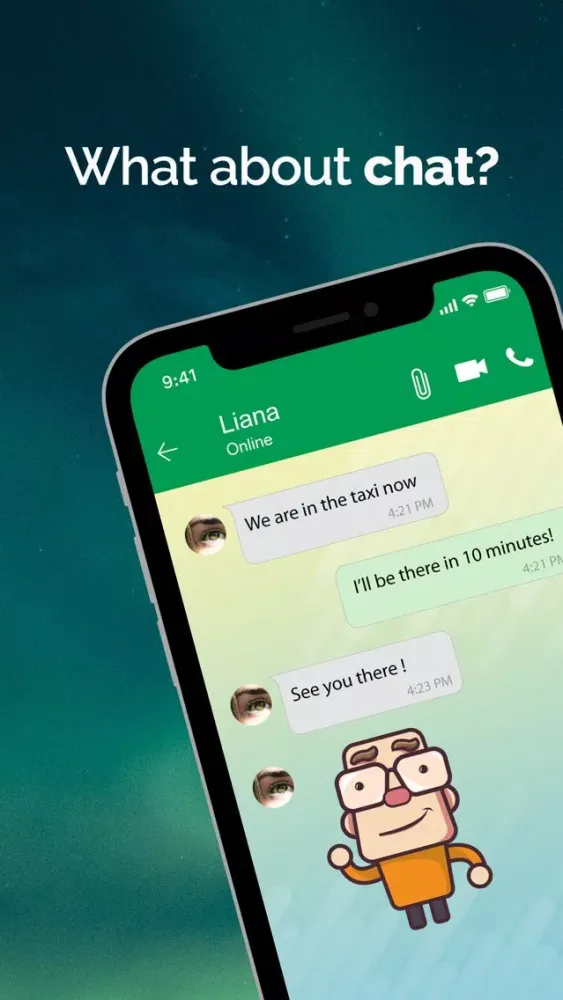 Capturas de tela do Pinngle Private Messenger