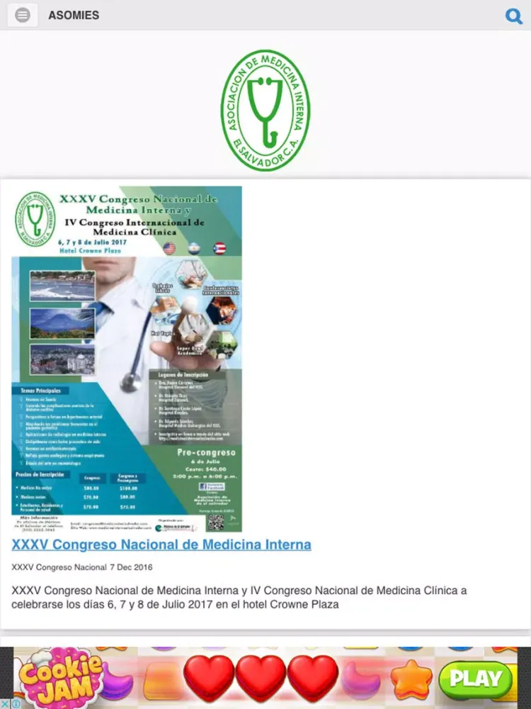 Medicina Interna El Salvador iPad  スクリーンショット