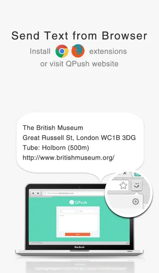 تصاویر QPush - Push Text and Links from PC, Quick & Easy
