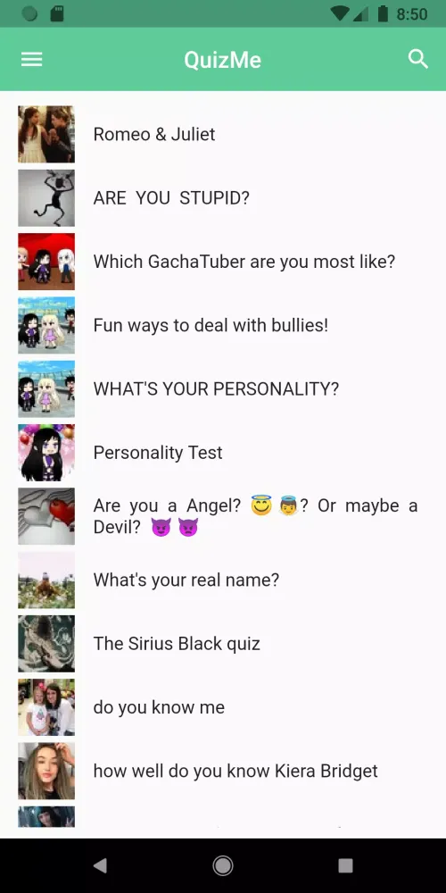 QuizMe应用截图