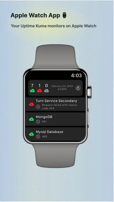 Tangkapan layar Wuma - Uptime Kuma Manager